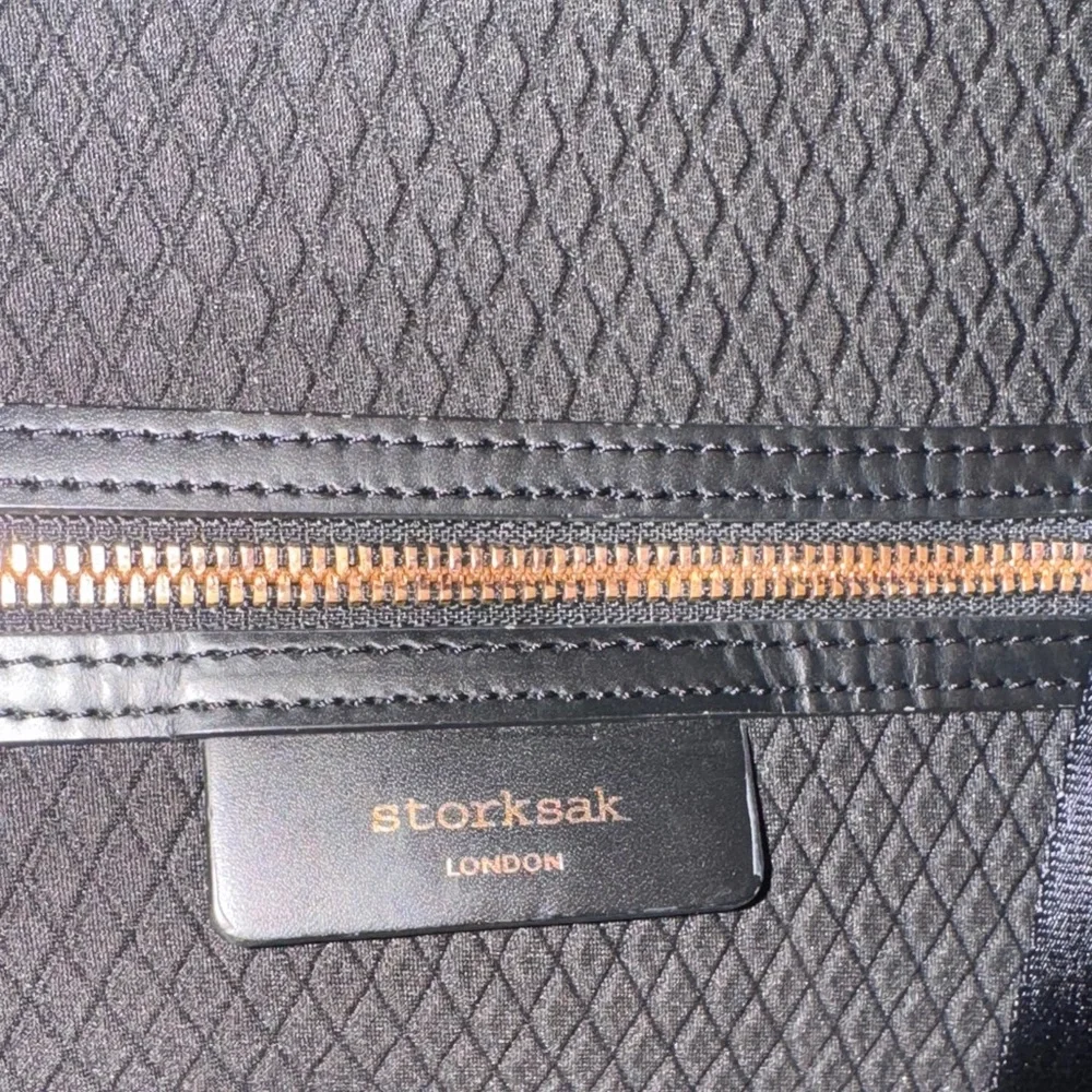 Storksak Black Quilted Tote